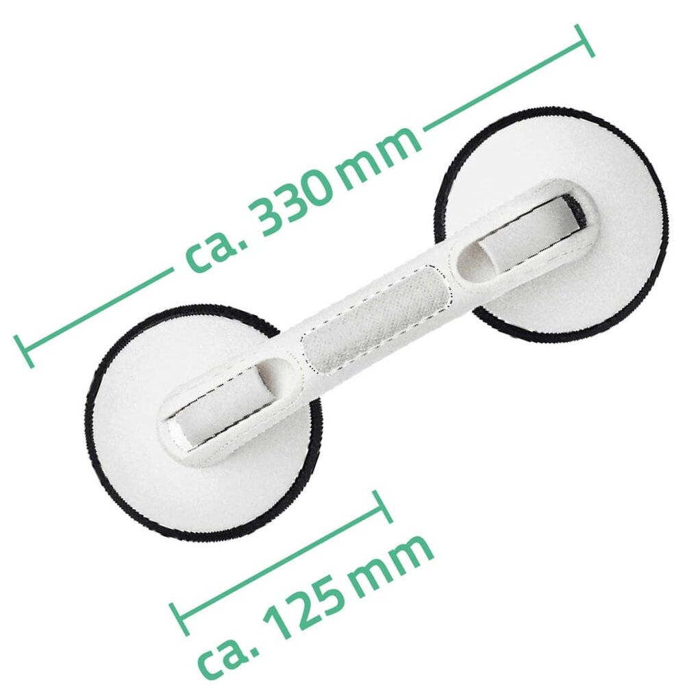 Handgreep zuignappen Premium 12,5 cm 80 kg wit A0243301