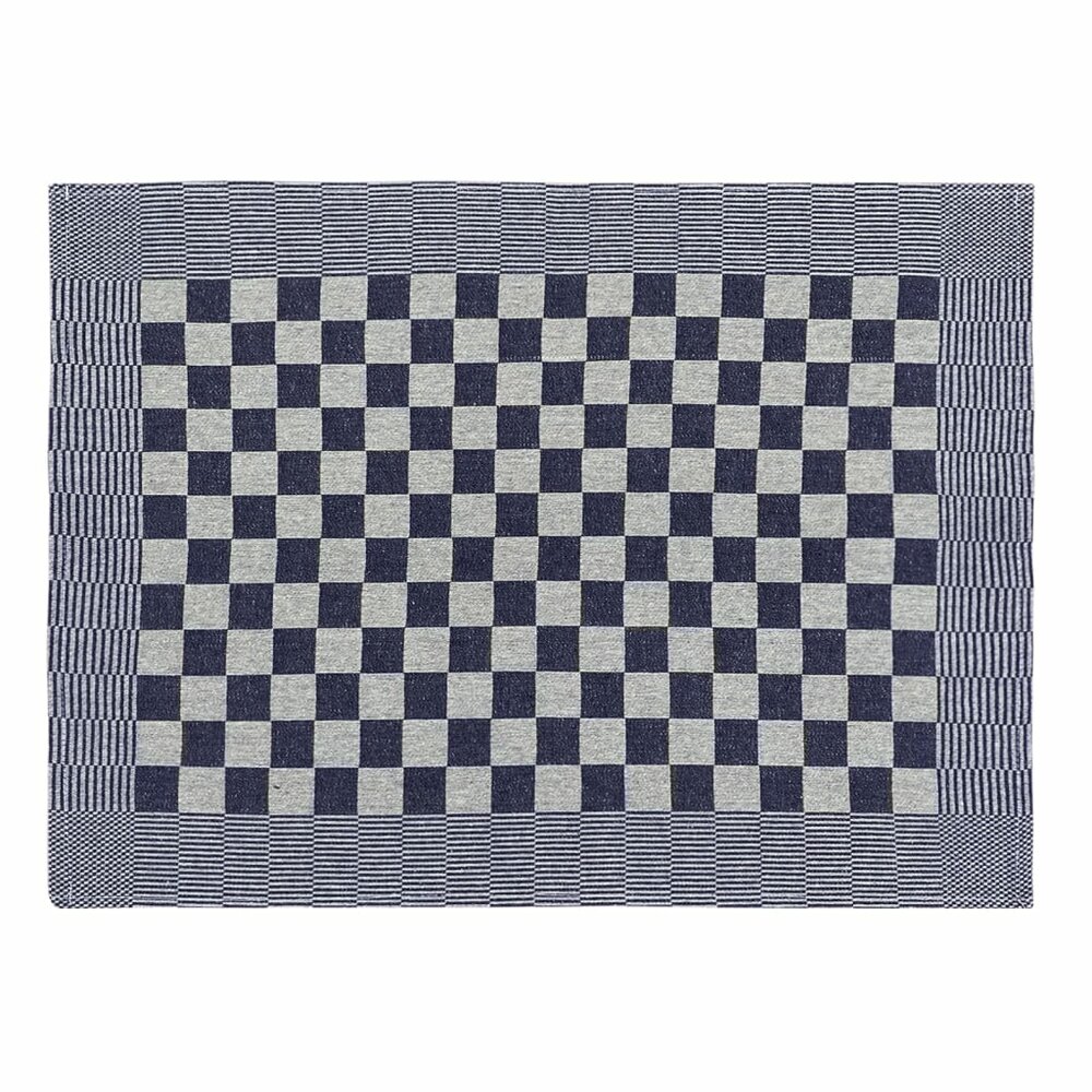 Keukendoeken 10 st 50x70 cm katoen blauw en wit