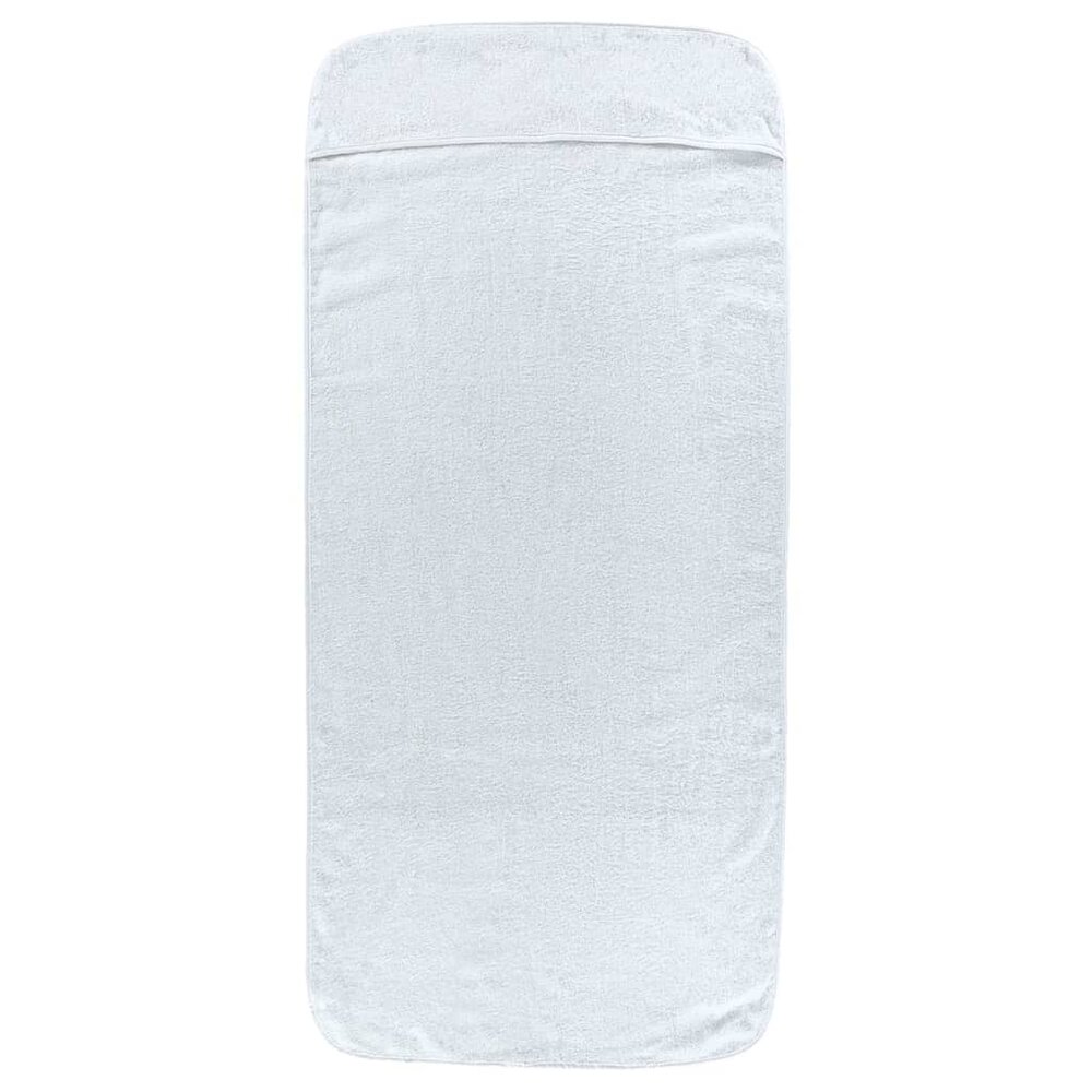 Strandhanddoeken 6 st 400 g/m&sup2; 60x135 cm stof wit