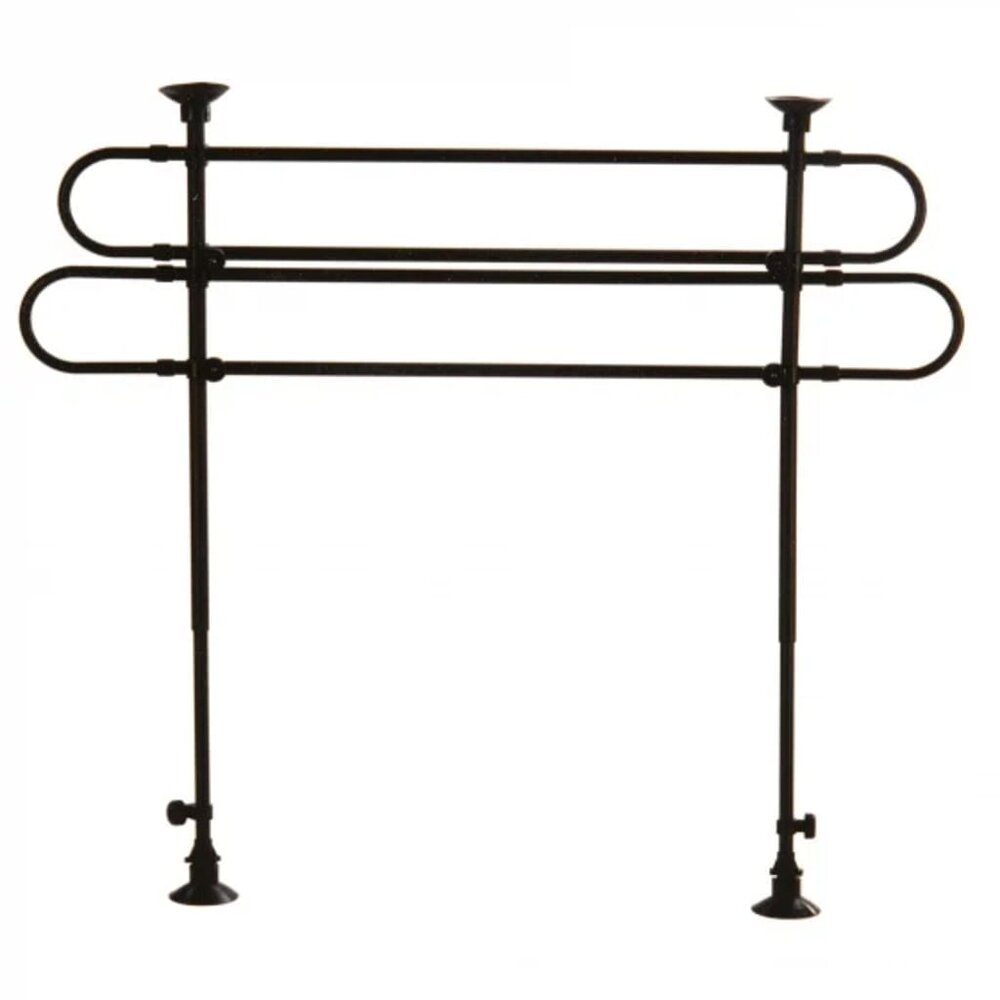 Hondenrek universeel 75-145x75-145x2 cm zwart