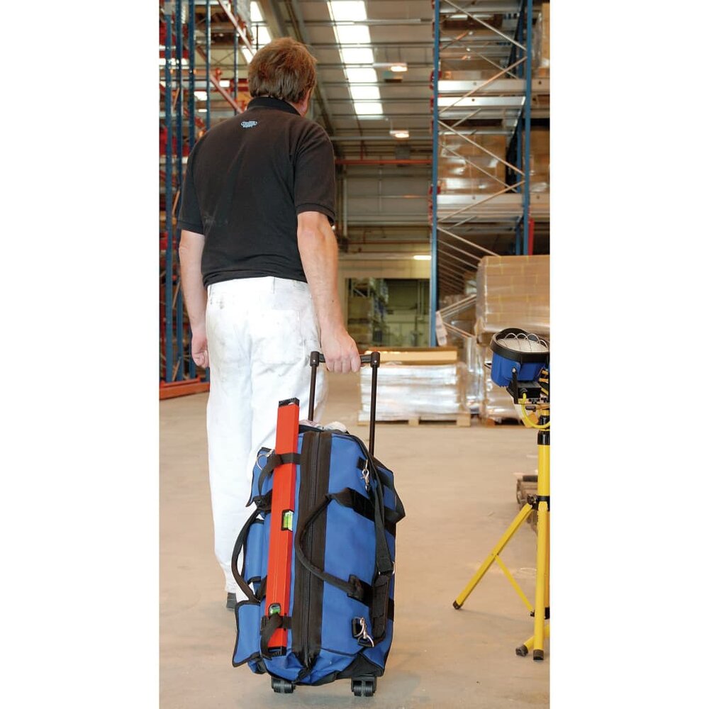 Gereedschapstas rollend 58 L 60x30x35 cm blauw en zwart