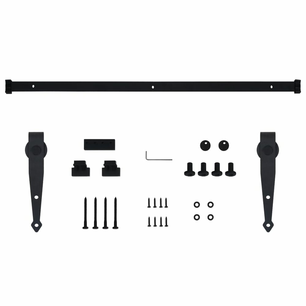 Ophangset voor minischuifdeur 152 cm koolstofstaal