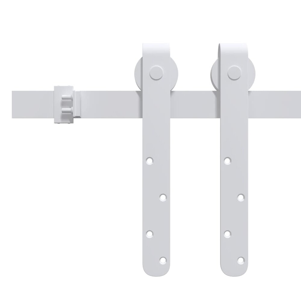 Ophangset voor minischuifdeur 183 cm koolstofstaal wit