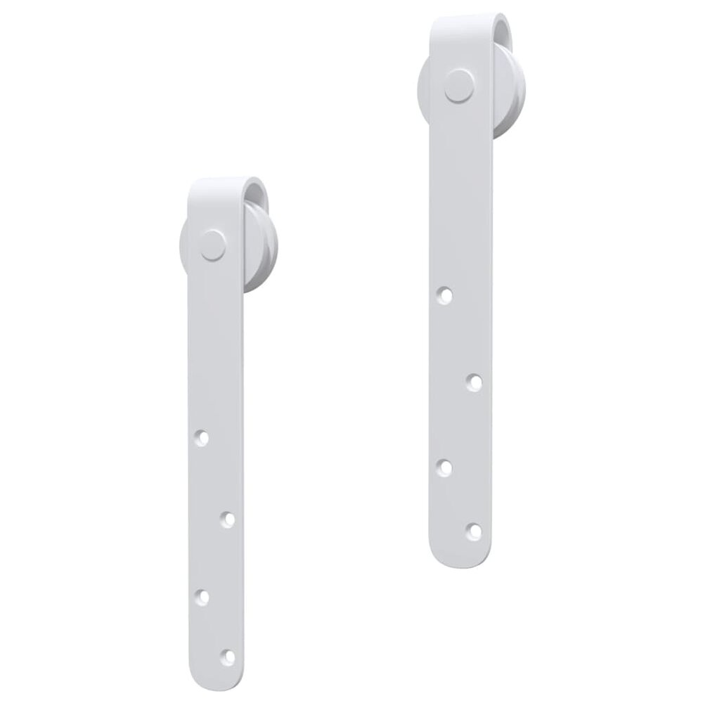 Ophangset voor minischuifdeur 183 cm koolstofstaal wit