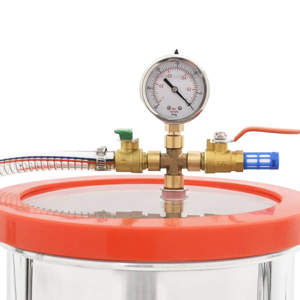 Vacu&uuml;mkamer met 1-traps pomp 7,4 L