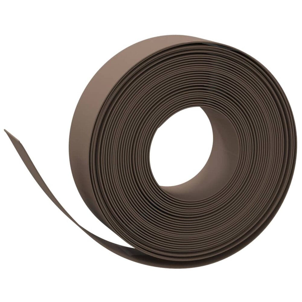 Tuinranden 5 st 10 m 15 cm polyetheen bruin