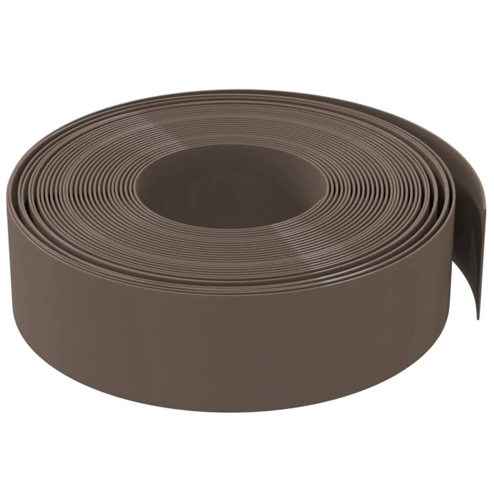 Tuinranden 5 st 10 m 15 cm polyetheen bruin