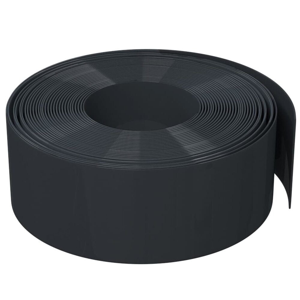 Tuinranden 5 st 10 m 20 cm polyetheen zwart