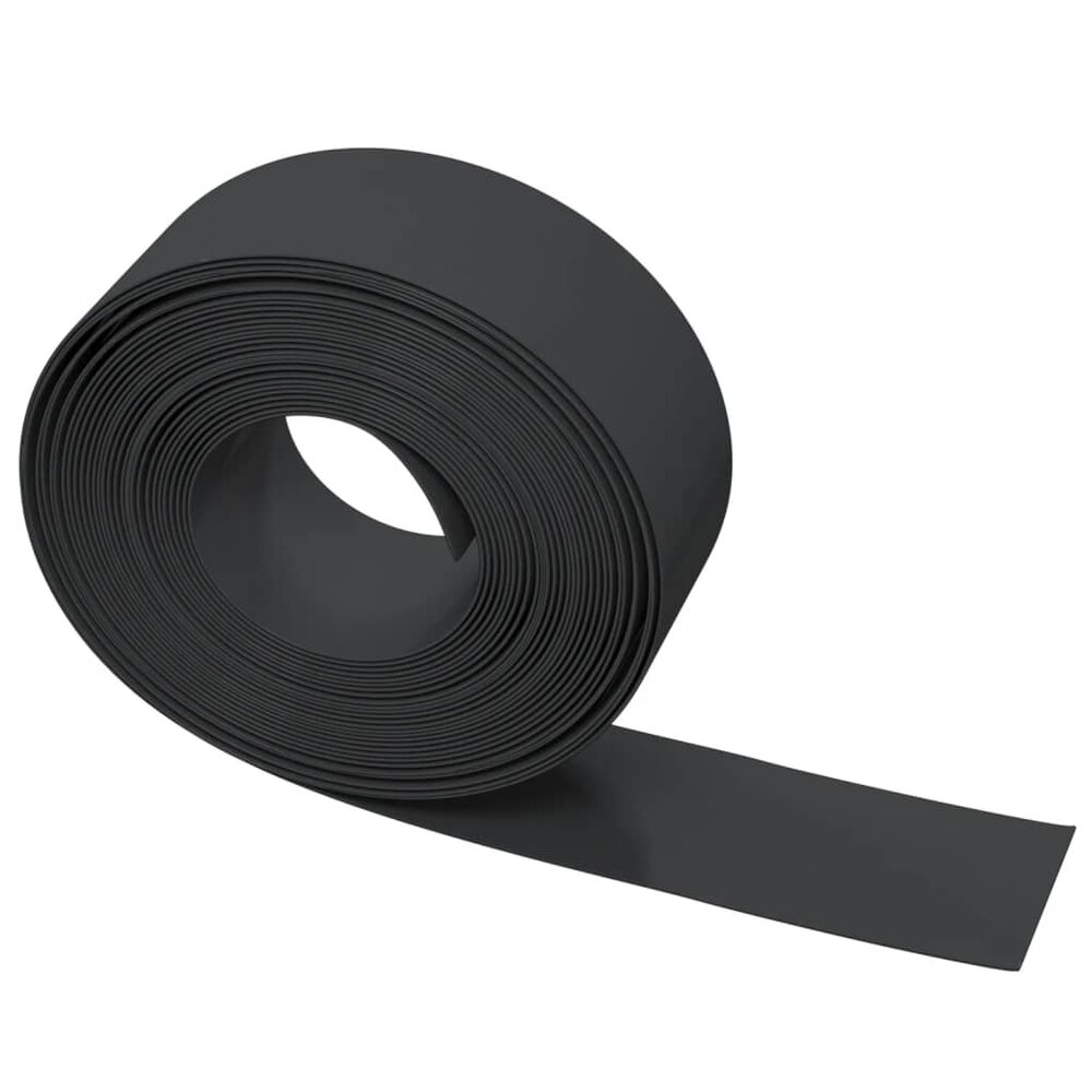 Tuinranden 5 st 10 m 20 cm polyetheen zwart