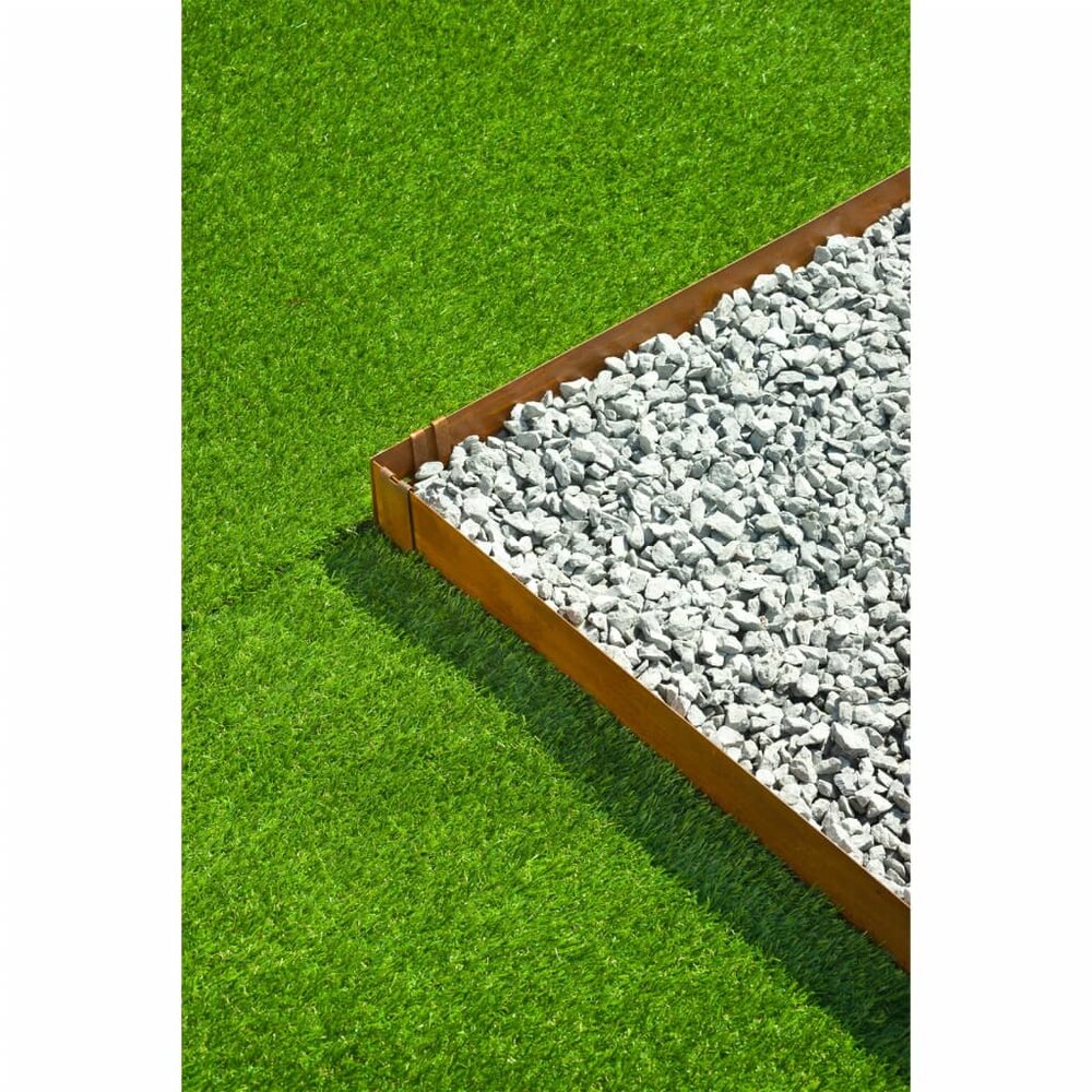 Borderrand 3 st 91,4x10,2 cm cortenstaal
