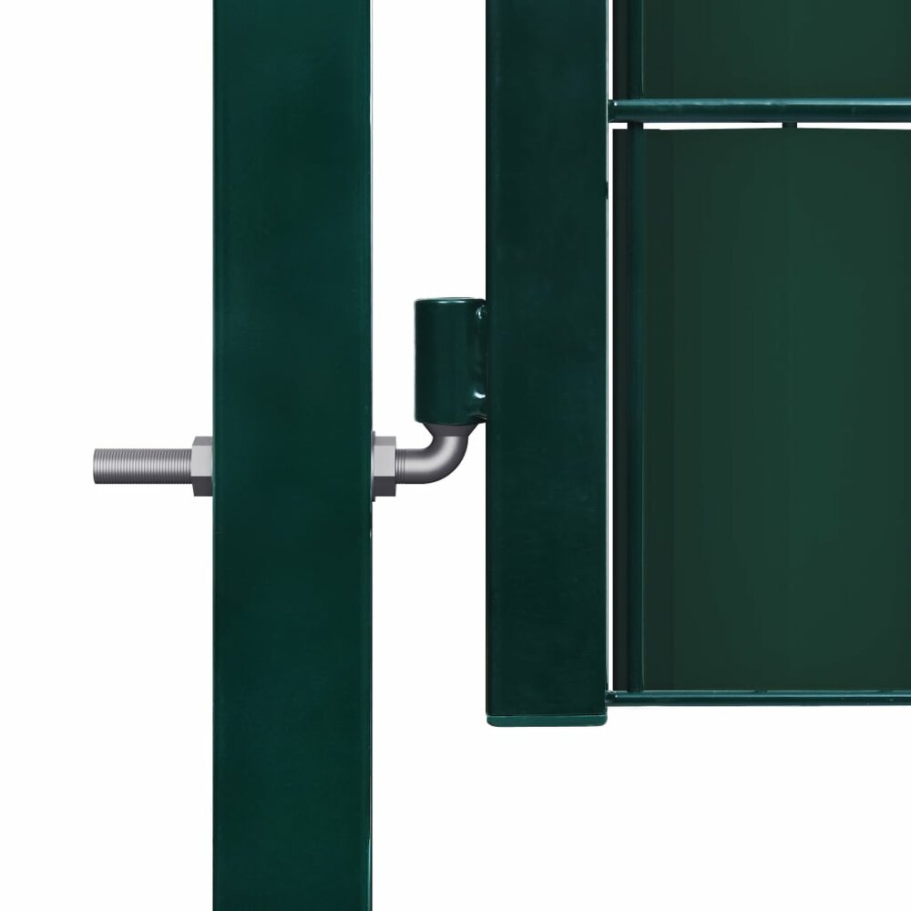 Poort 100x81 cm PVC en staal groen