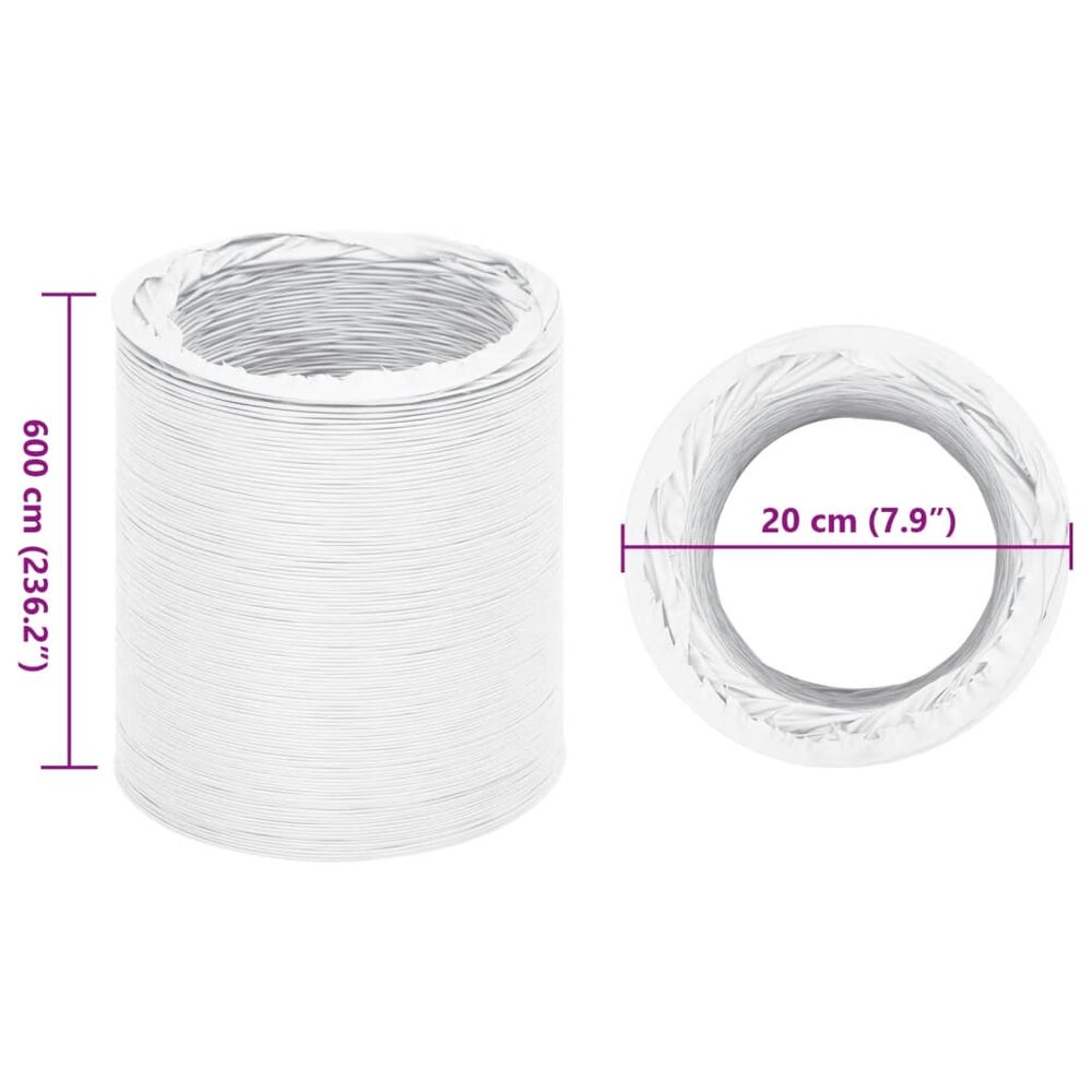 Afzuigslang &Oslash;20 cm 6 m PVC