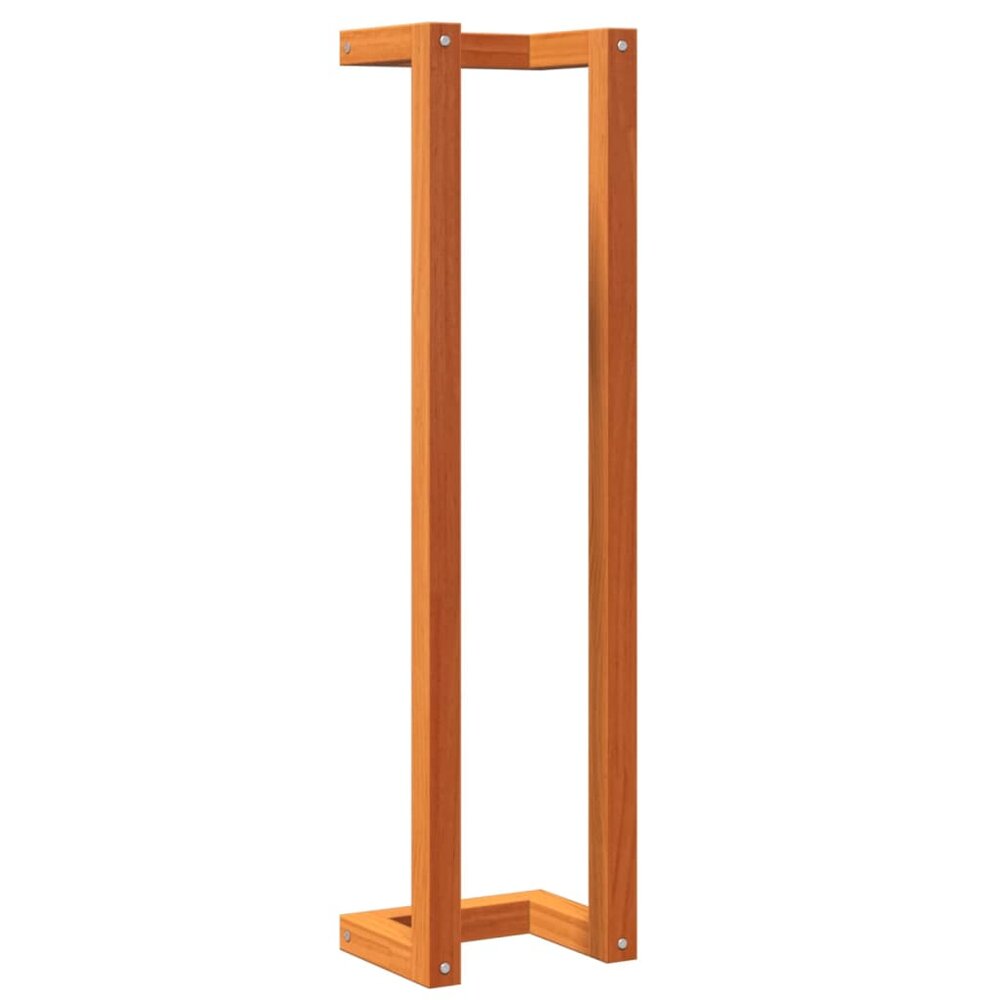 Handdoekenrek 23x18x90 cm massief grenenhout wasbruin