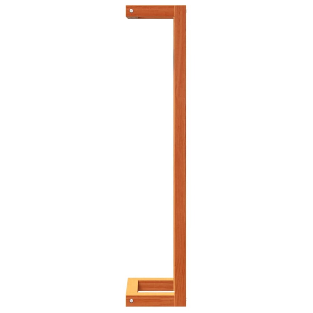 Handdoekenrek 23x18x90 cm massief grenenhout wasbruin