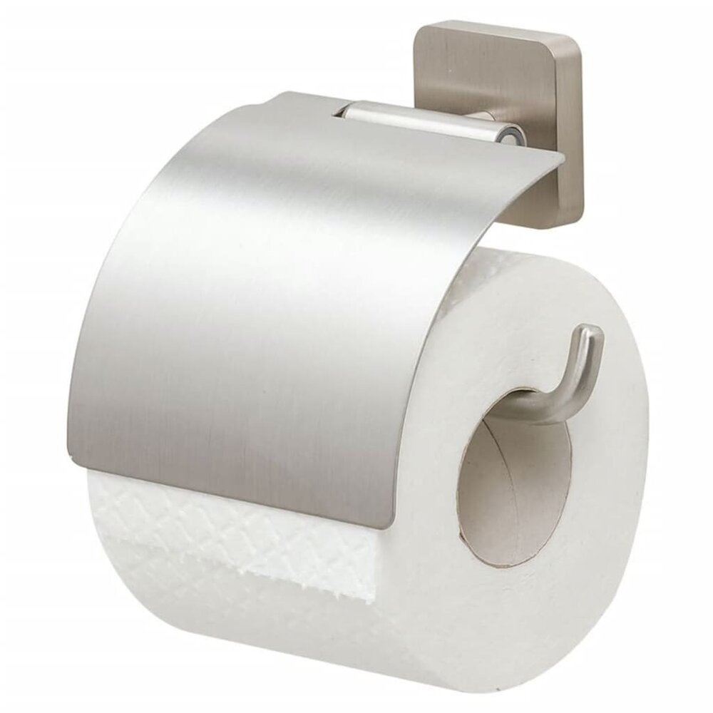 Toiletrolhouder Onu met deksel roestvrij staal