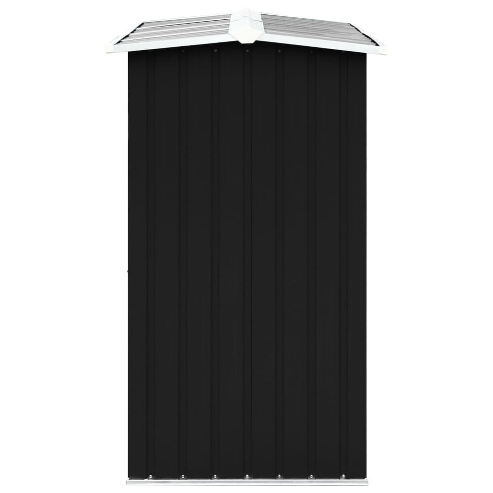 Haardhoutschuur 172x91x154 cm gegalvaniseerd staal antraciet
