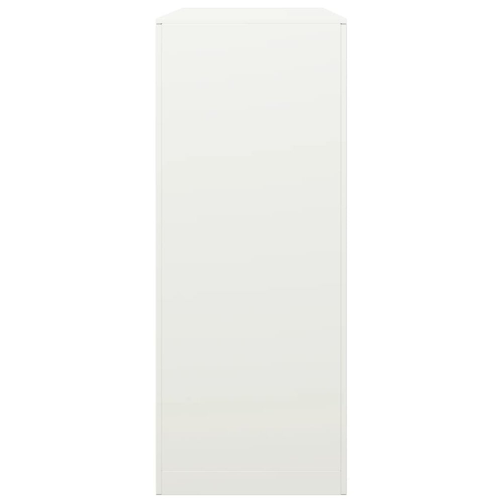 Haardhoutrek 100x40x100 cm staal wit