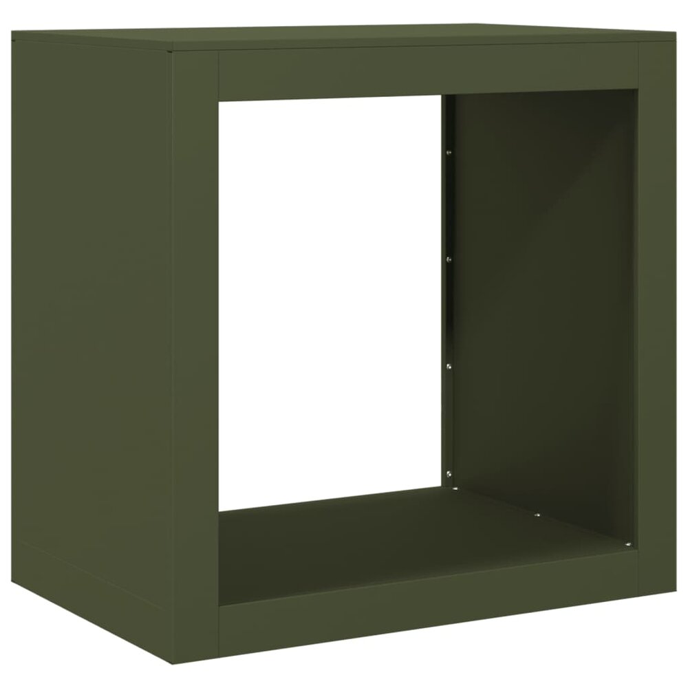Haardhoutrek 60x40x60 cm staal groen
