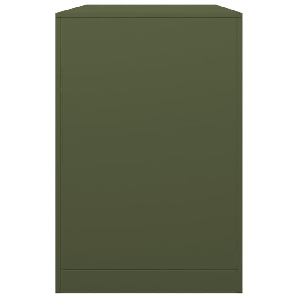 Haardhoutrek 100x40x60 cm staal groen