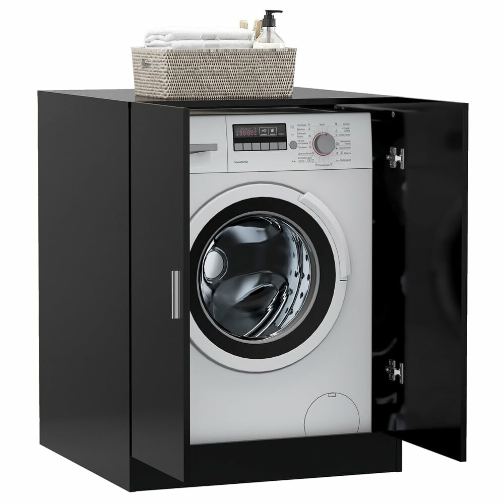 Wasmachinekast zwart