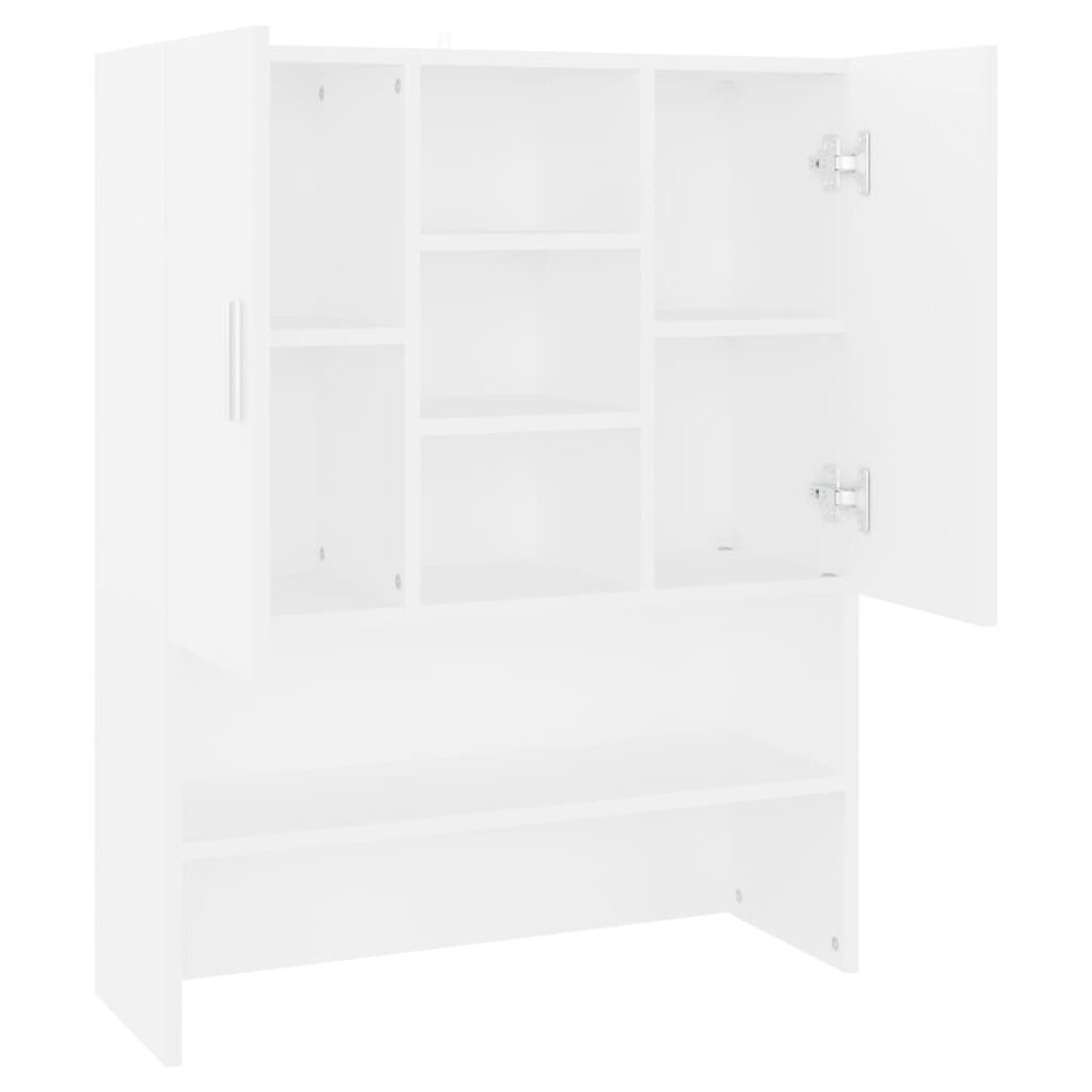 Wasmachinekast 70,5x25,5x90 cm wit