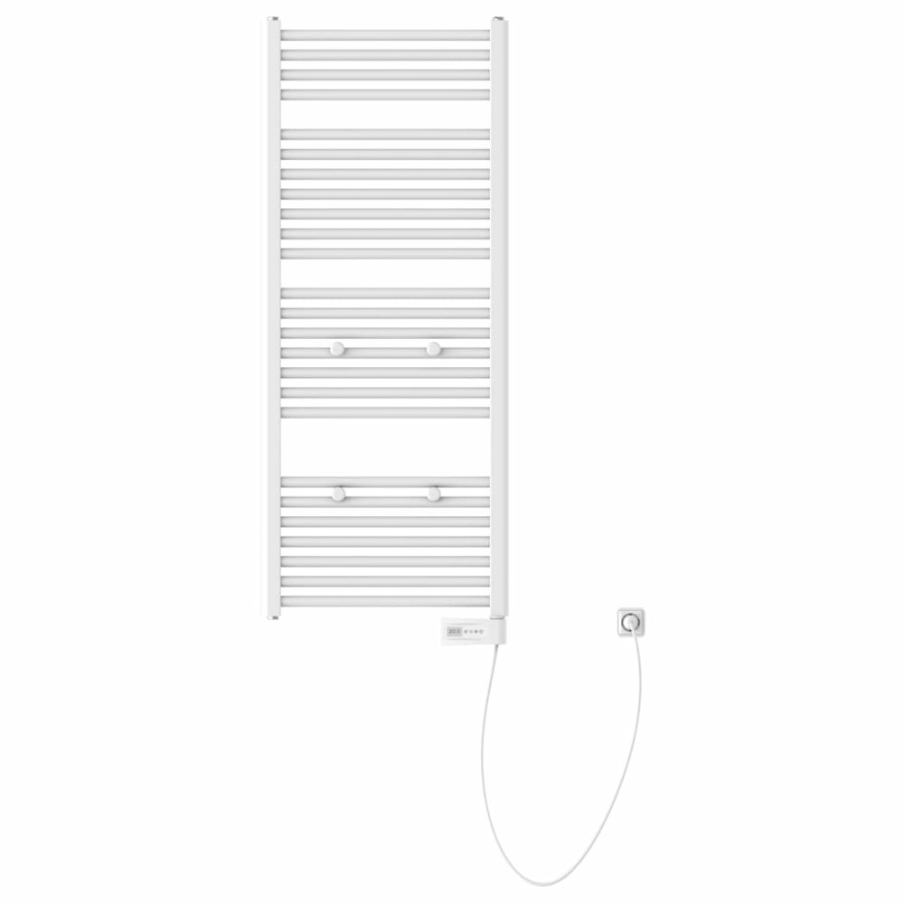 Badkamerradiator met timer 120x50x15 cm wit