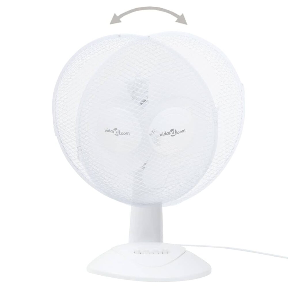 Tafelventilator 3 snelheden 40 W 30 cm wit