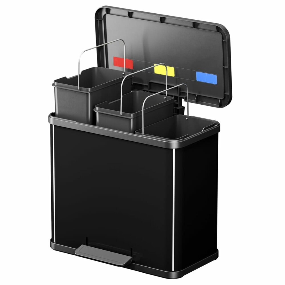 Pedaalemmer Oko Trio Plus maat L 3x9 L zwart 0633-260