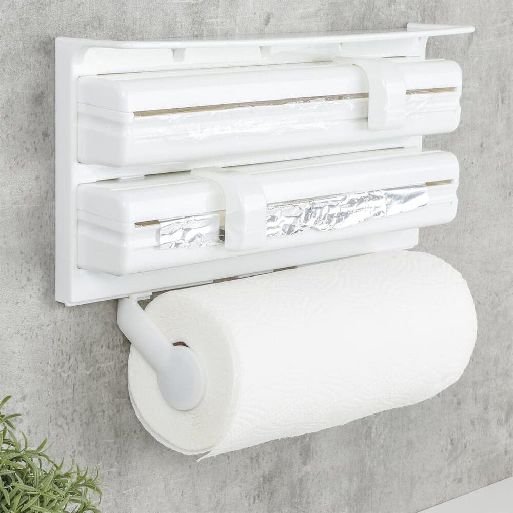 Rolhouder wandmontage wit