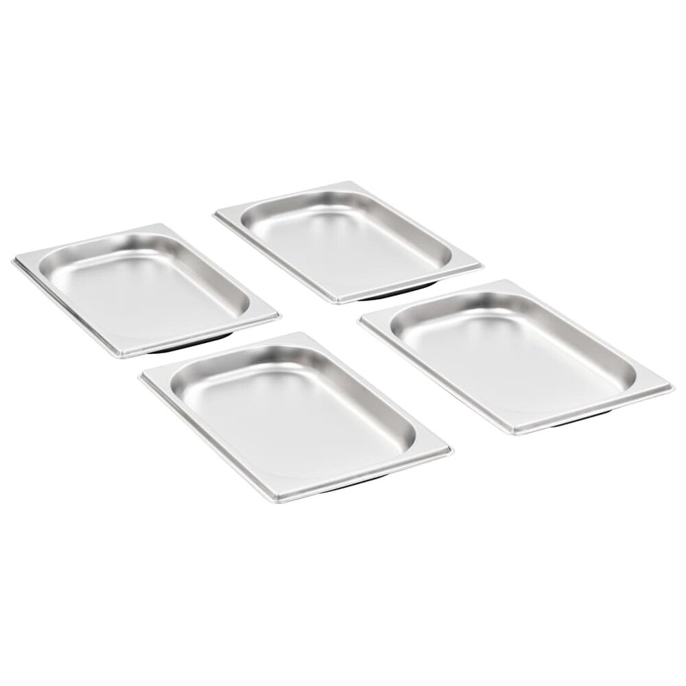 Gastronormbakken 12 st GN 1/4 20 mm roestvrij staal