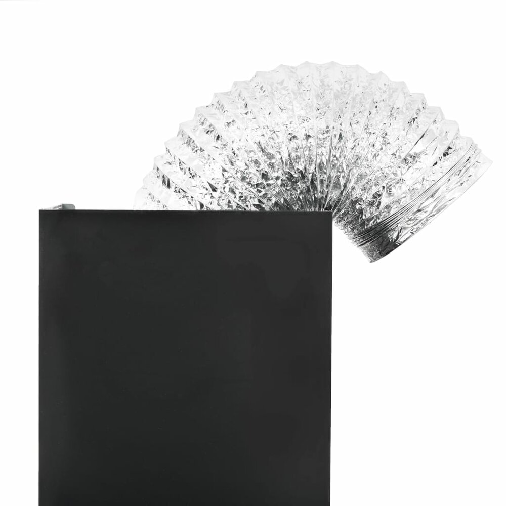 Wandafzuigkap 756 m&sup3;/u 60 cm roestvrij staal zwart