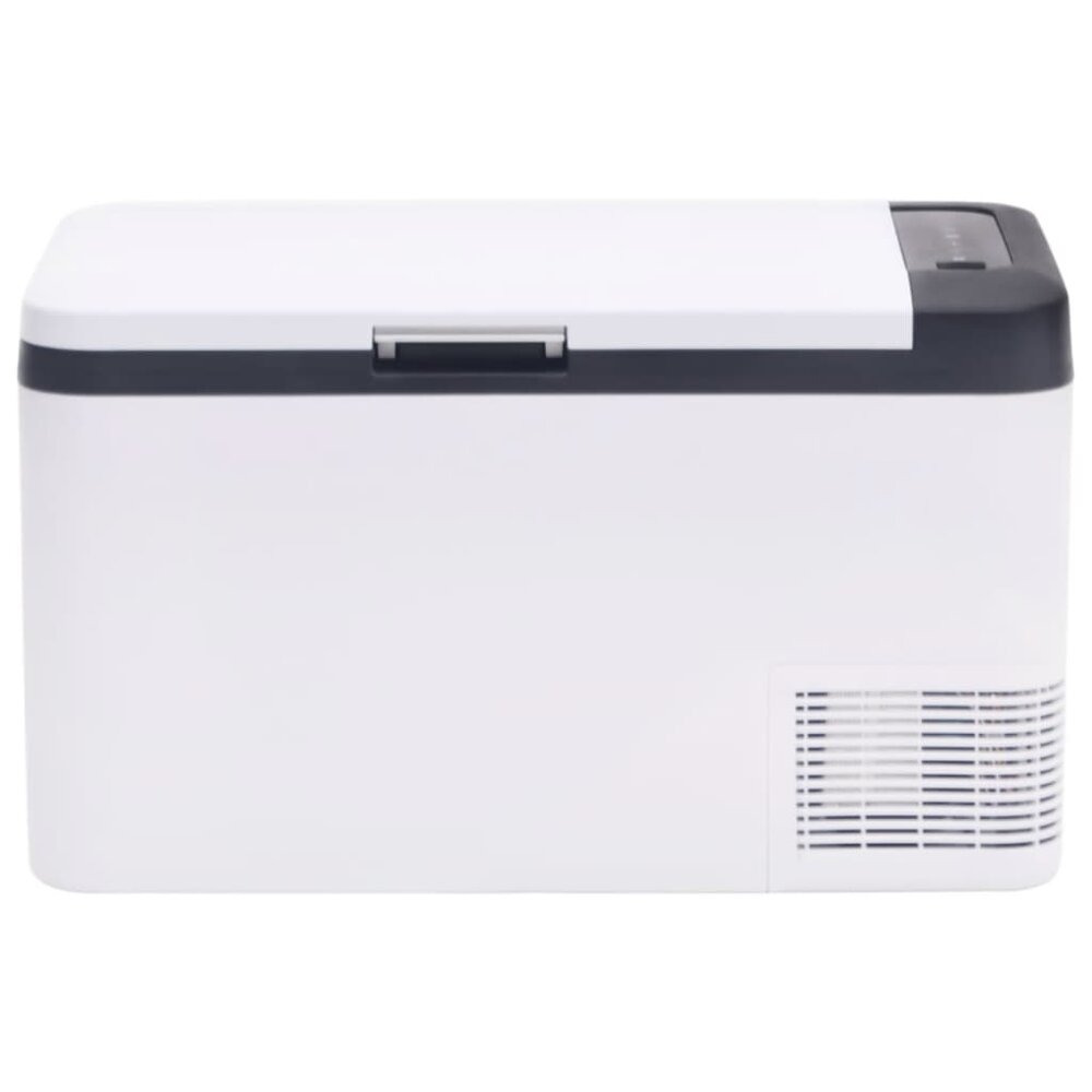 Koelbox met handvat 18 L PP &amp; PE zwart en wit