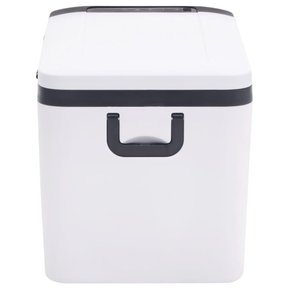 Koelbox met handvat 18 L PP &amp; PE zwart en wit