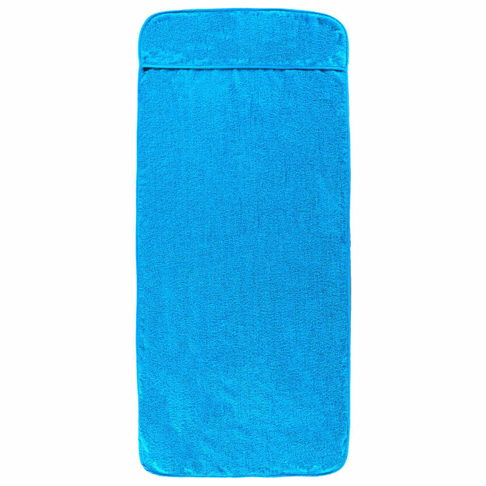 Strandhanddoeken 4 st 400 g/m&sup2; 60x135 cm stof turquoise