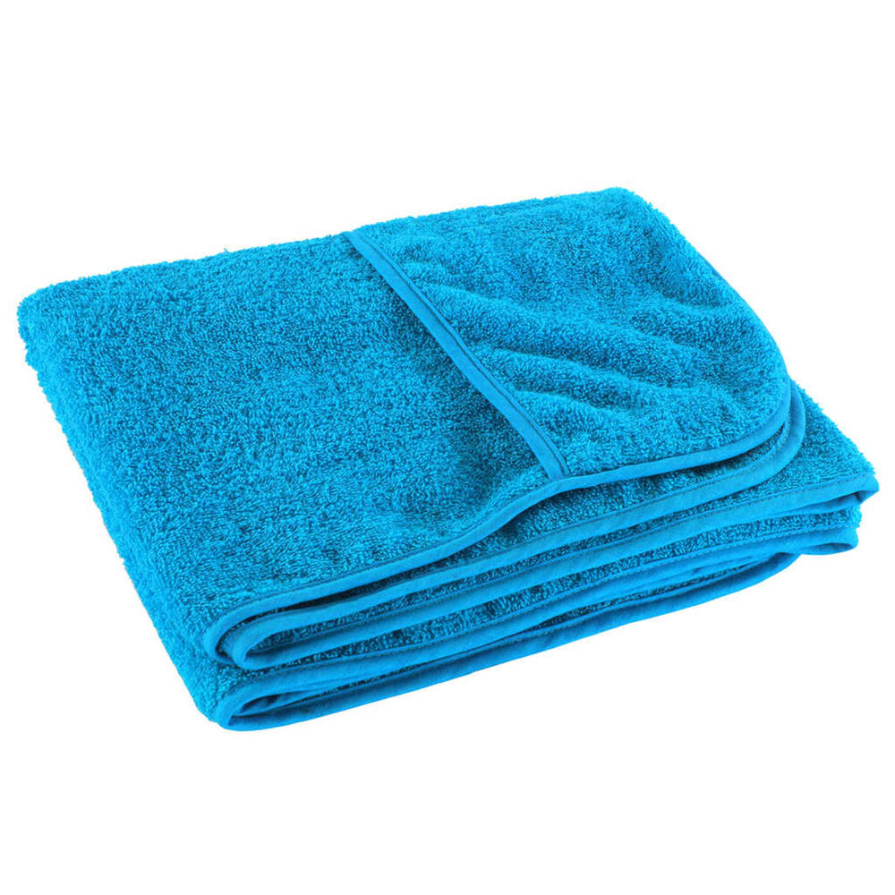 Strandhanddoeken 4 st 400 g/m&sup2; 60x135 cm stof turquoise