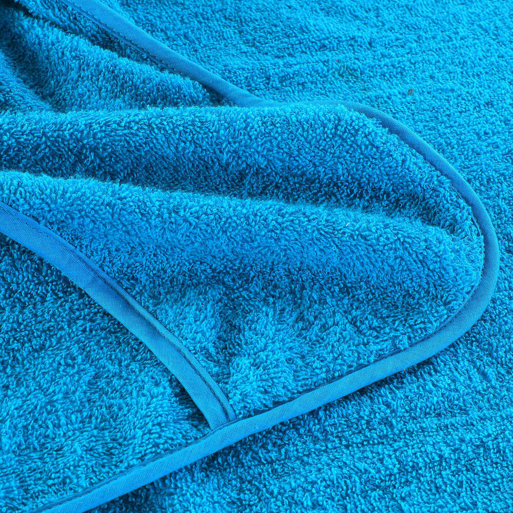 Strandhanddoeken 4 st 400 g/m&sup2; 60x135 cm stof turquoise