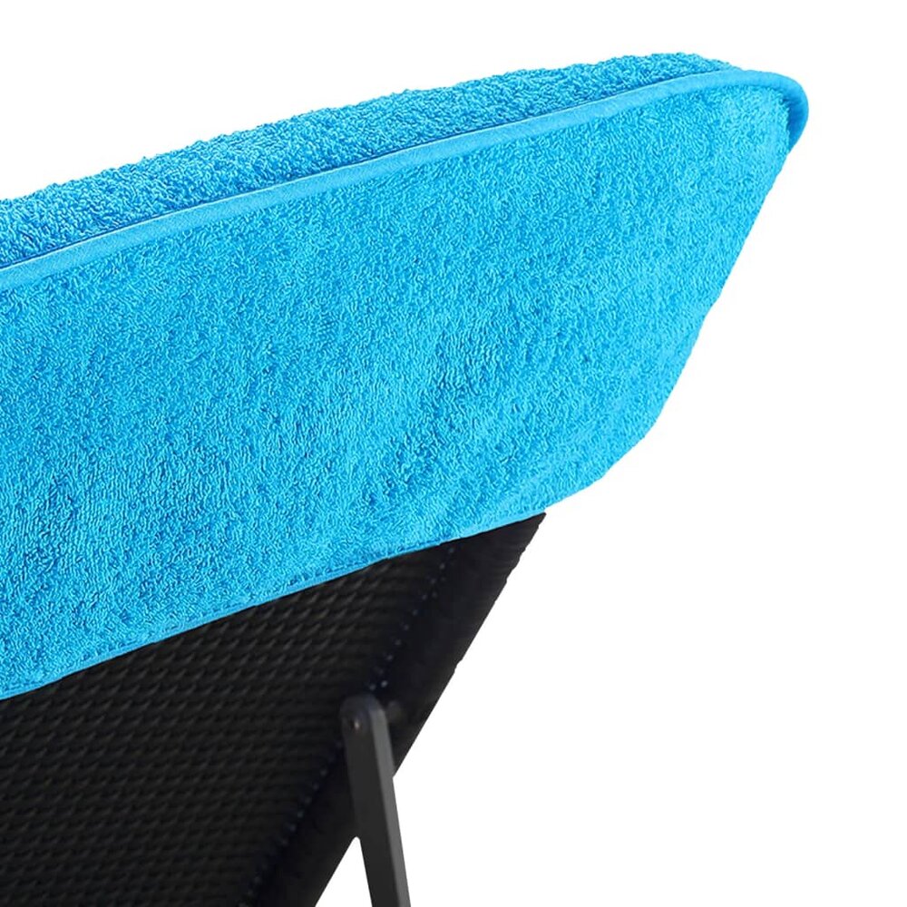 Strandhanddoeken 4 st 400 g/m&sup2; 60x135 cm stof turquoise