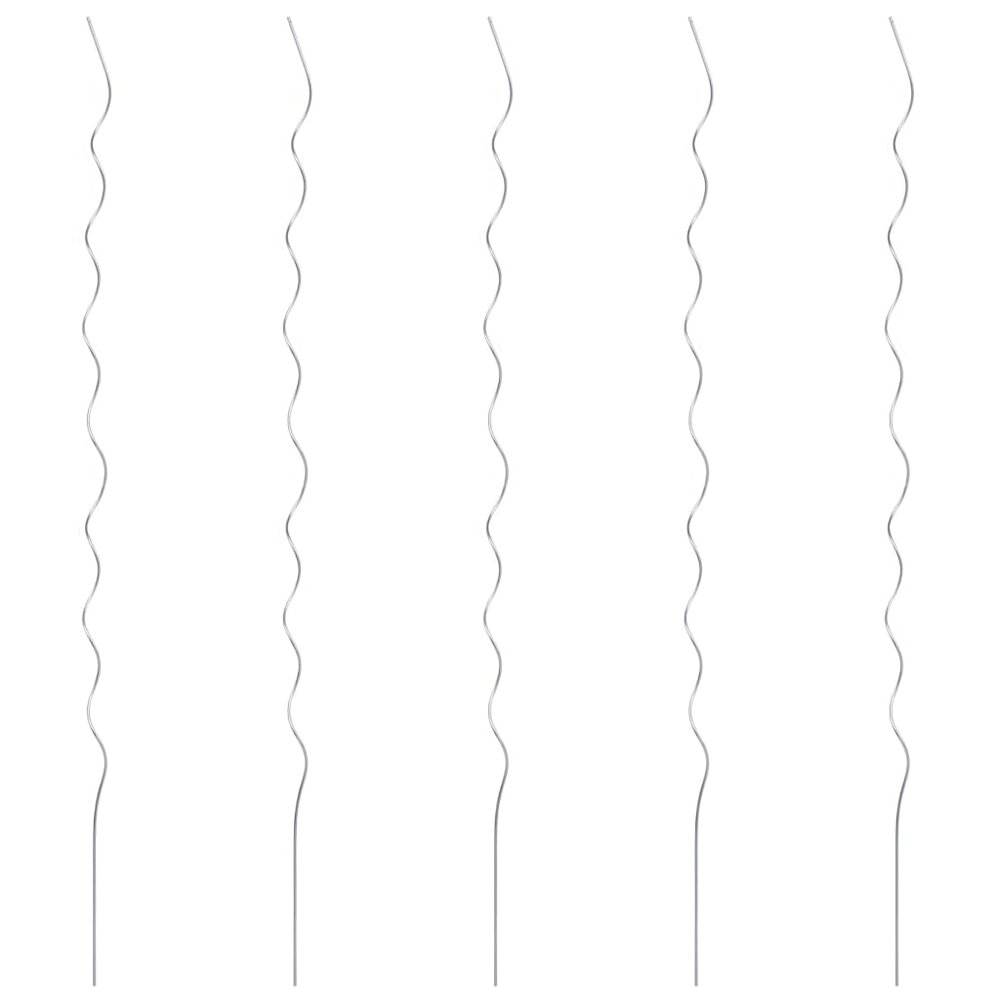Plantenstok spiraal 170 cm gegalvaniseerd staal 5 st