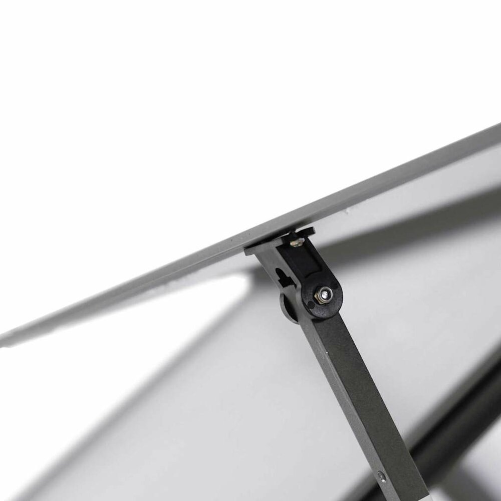 Tuinkas met basisframe 334x169x202 cm aluminium antracietkleur