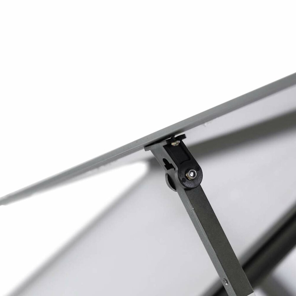 Tuinkas met basisframe 224x169x202 cm aluminium antracietkleur