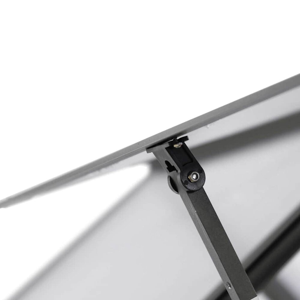 Tuinkas met basisframe 445x169x195 cm aluminium antracietkleur