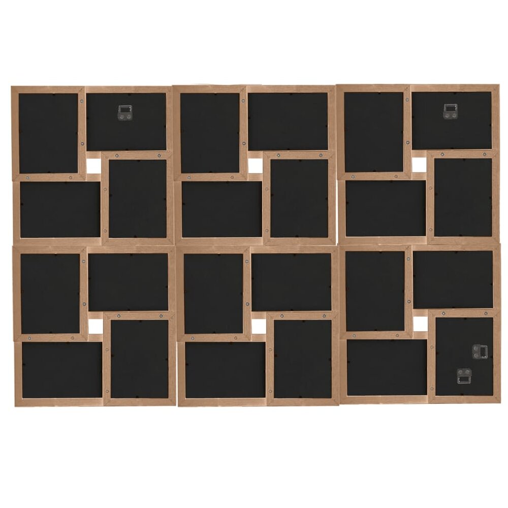 Fotolijst voor 24x(10x15 cm) foto MDF lichtbruin