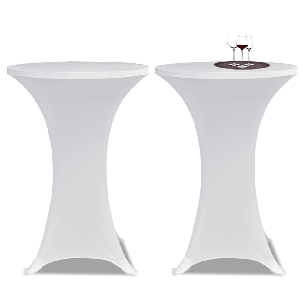 Statafelhoes Stretch &Oslash;70cm Wit (2 stuks)
