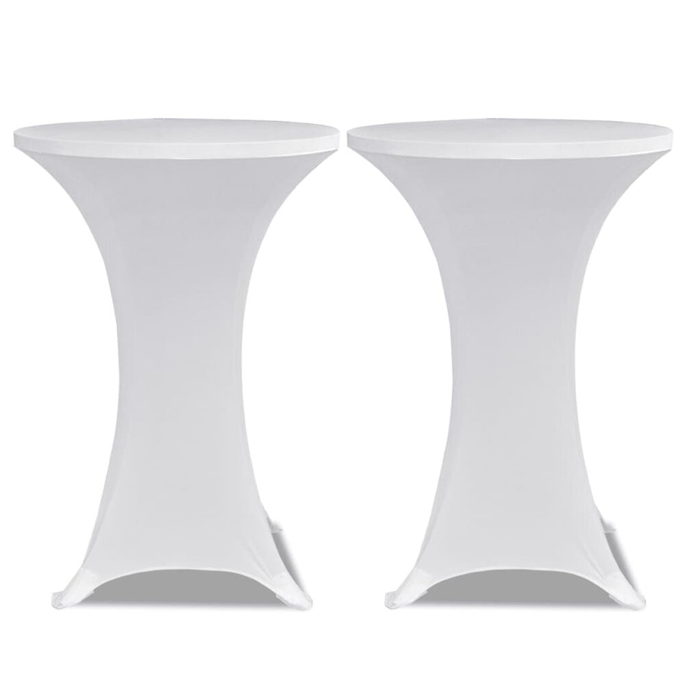Statafelhoes Stretch &Oslash;70cm Wit (2 stuks)