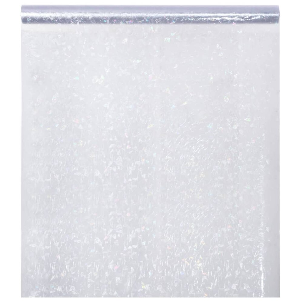 Raamfolies 3 st mat 3D regenboogpatroon PVC
