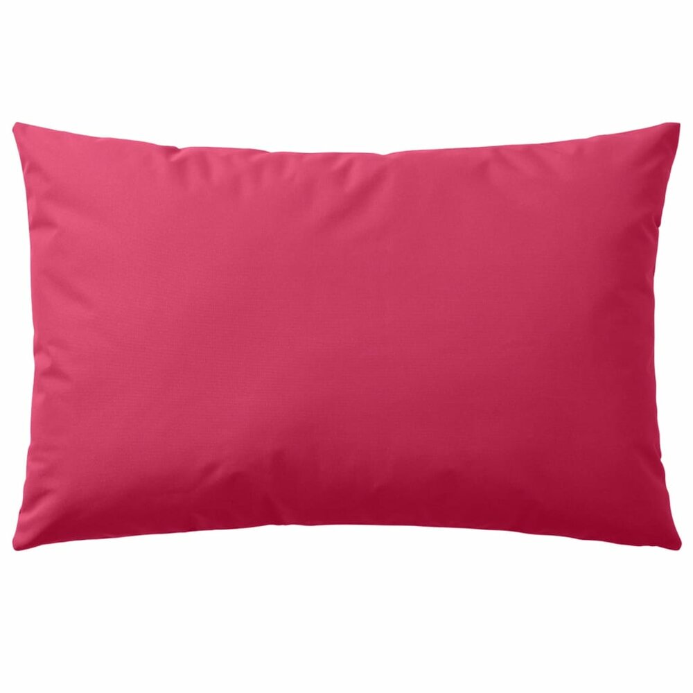 Buitenkussens 60x40 cm roze 2 st