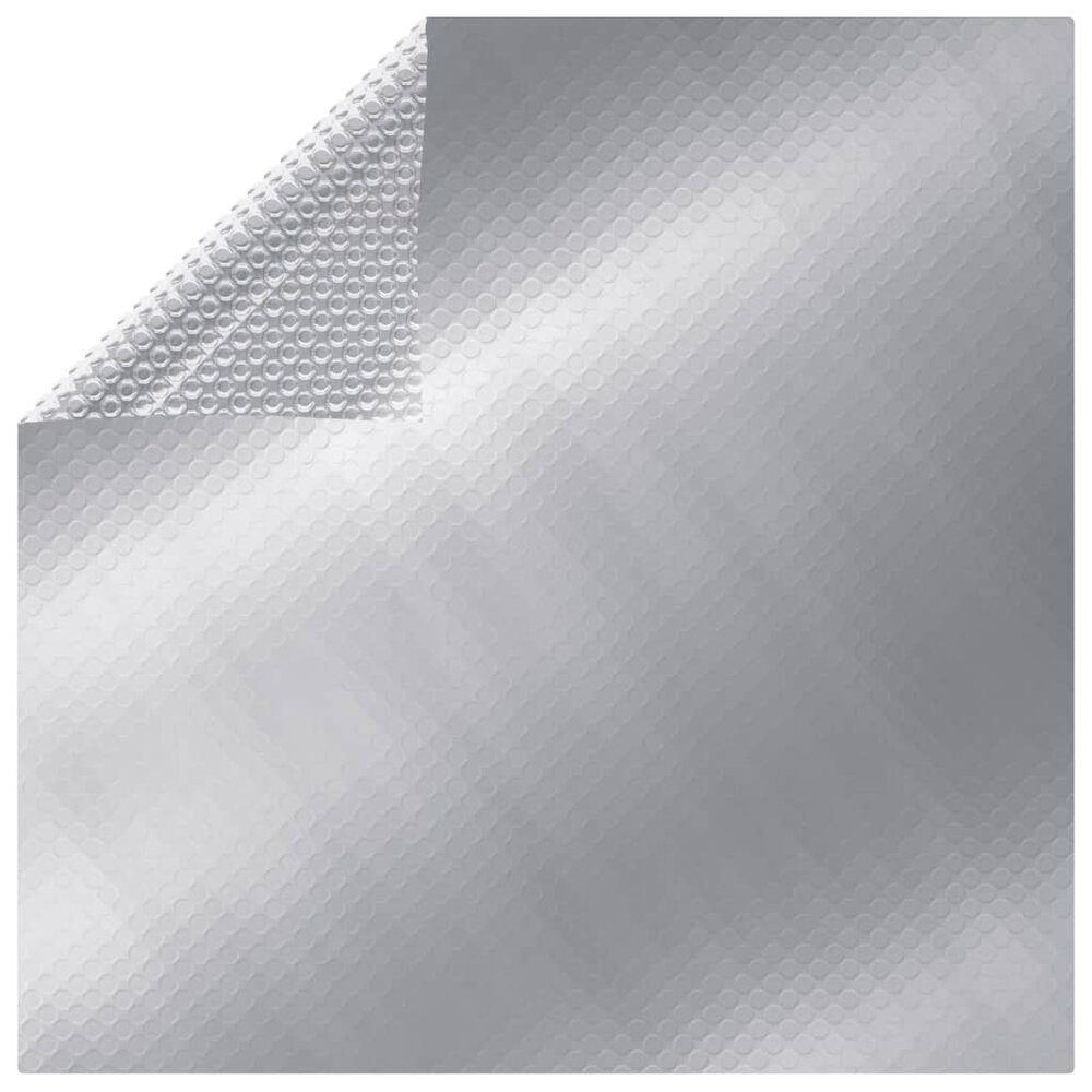 Zwembadfolie solar drijvend rechthoekig 10x5 m PE zilverkleurig