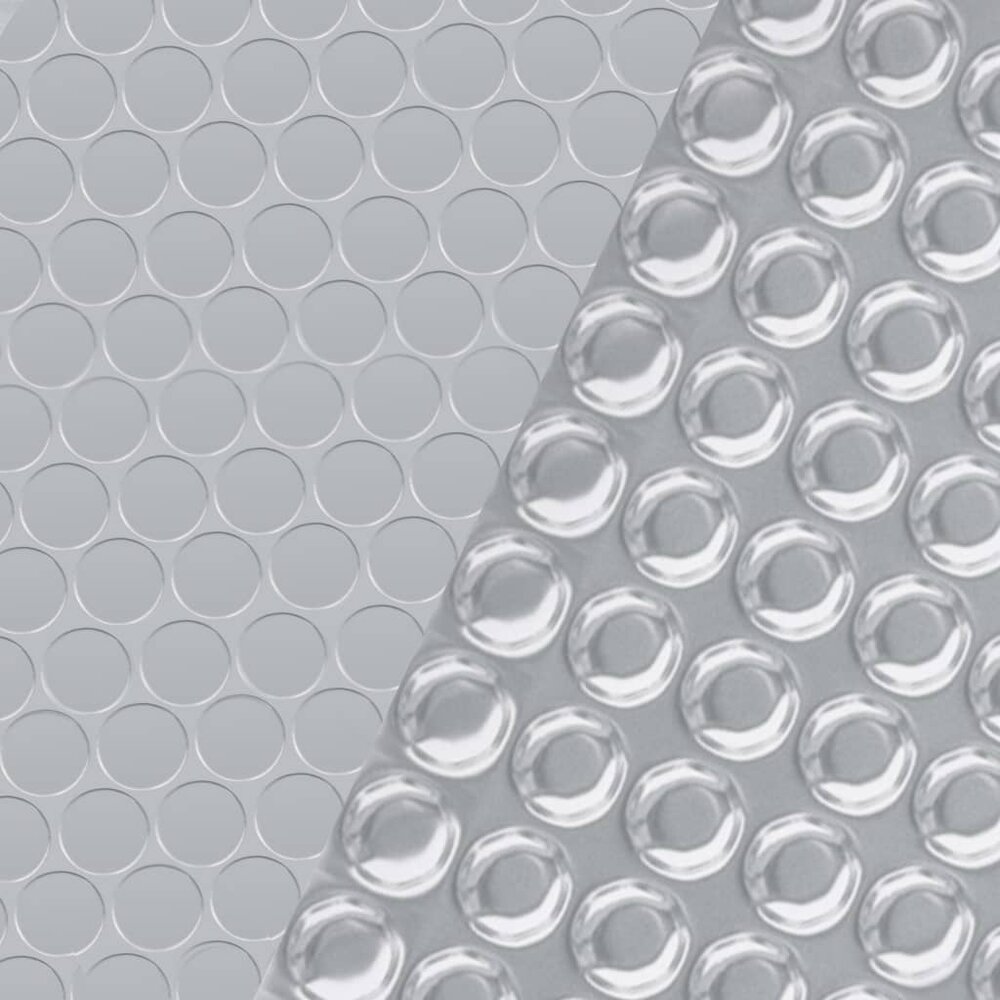 Zwembadfolie solar drijvend rechthoekig 10x5 m PE zilverkleurig