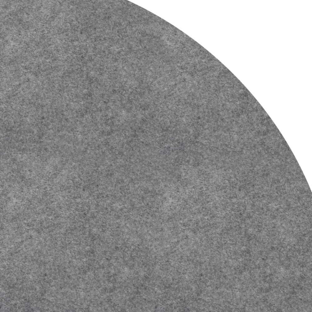 Zwembadgrondzeil &Oslash;550 cm polyester geotextiel lichtgrijs