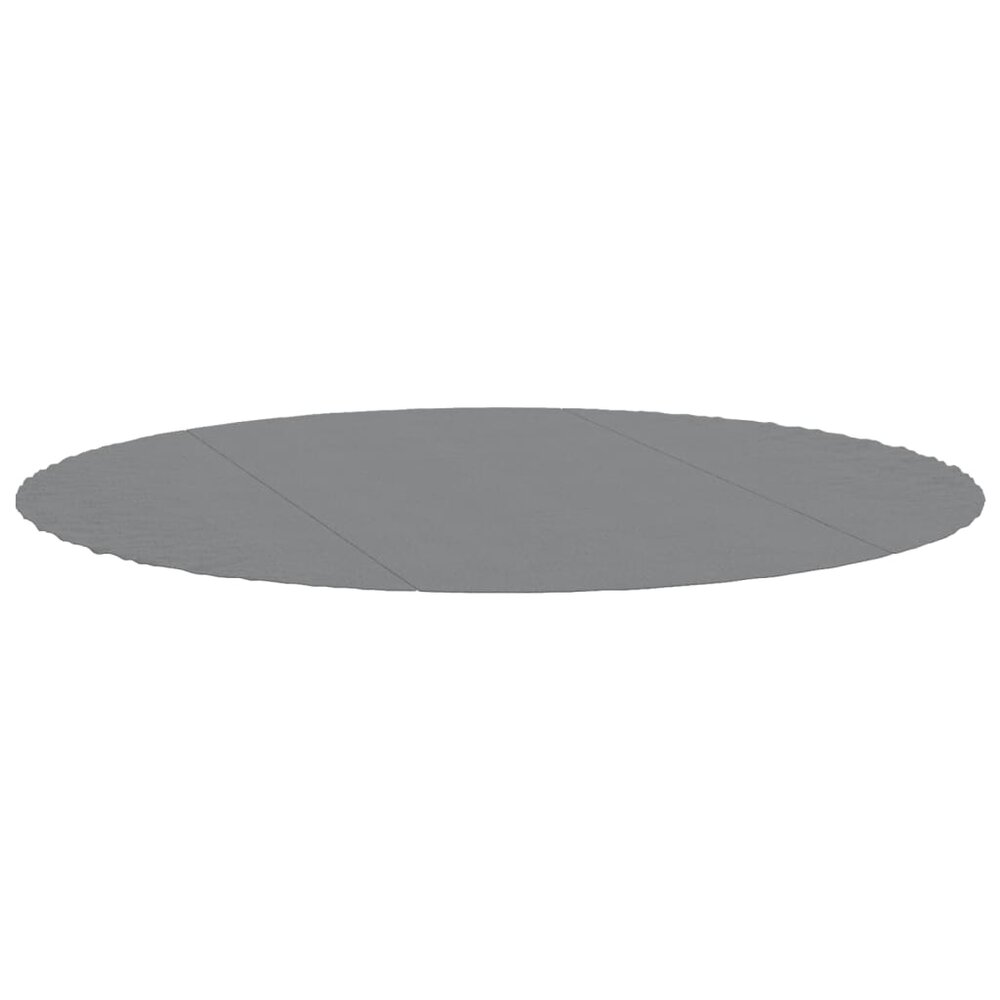 Zwembadgrondzeil &Oslash;306 cm polyester geotextiel lichtgrijs